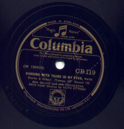 78-Dancing With Tears In My Eyes - Columbia CB119